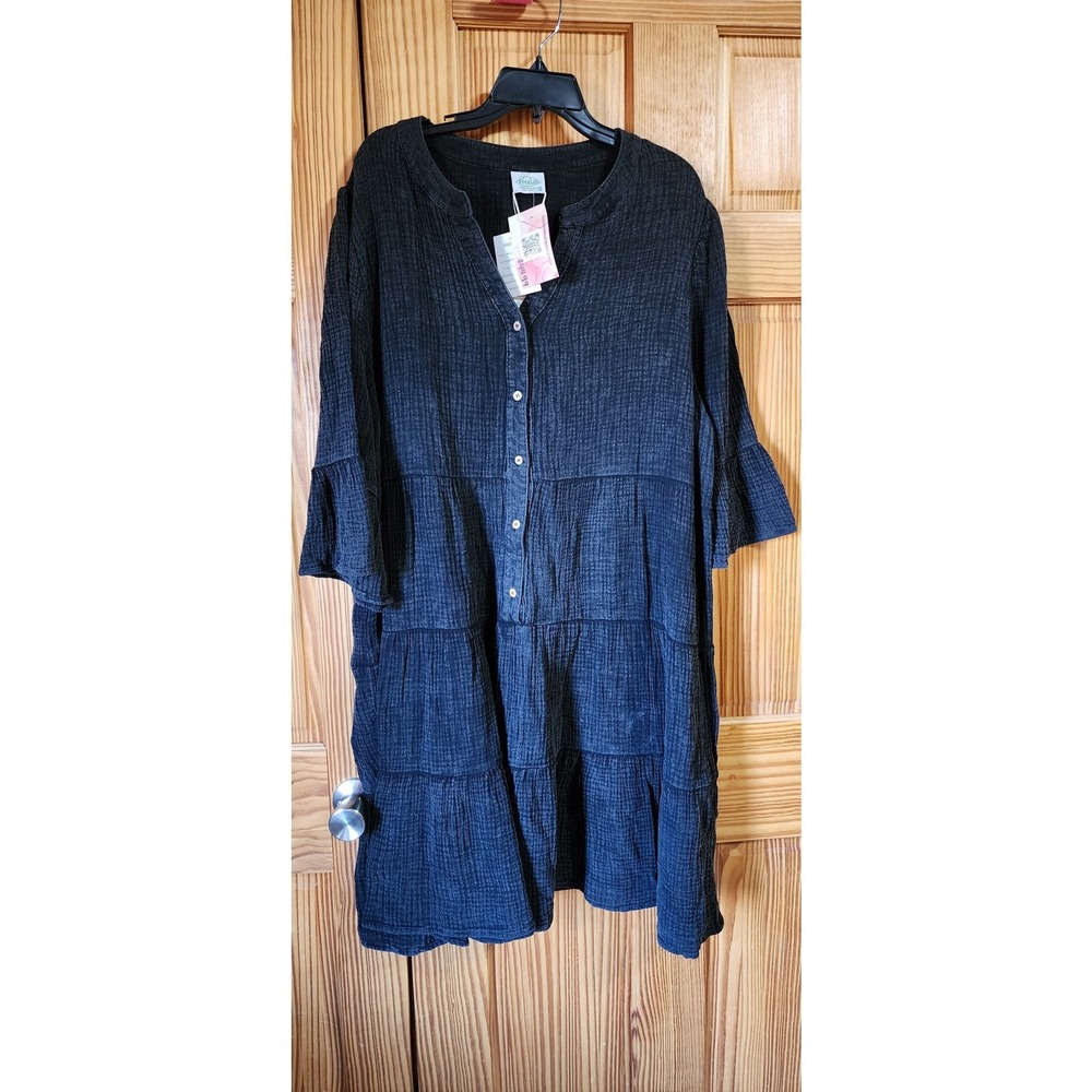 New In dress with‎ ruffle bell sleeve